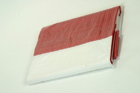 12x20 Red/White Stripe Tarp